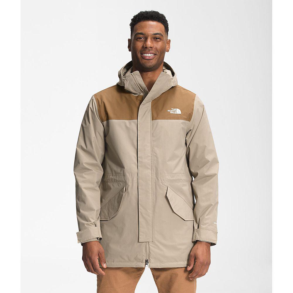 The North Face City Breeze Rain Ανδρικα Πανωφόρια - Χακί / Καφε (HCKI91350)